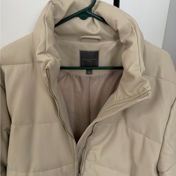 Beige Puffer Jacket - Urban Code - Picture 2 of 3